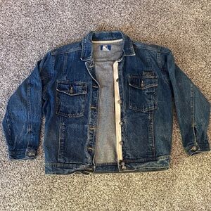 VINTAGE Axiom Sport Men's Blue Denim Jacket Small